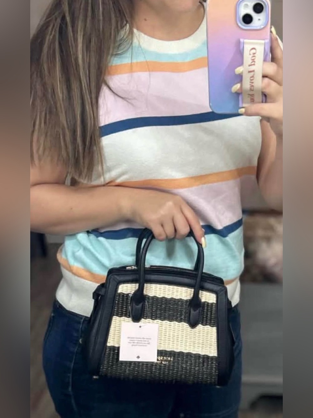 Kate Spade Woven Mini Crossbody Bag - Picture 2 of 9